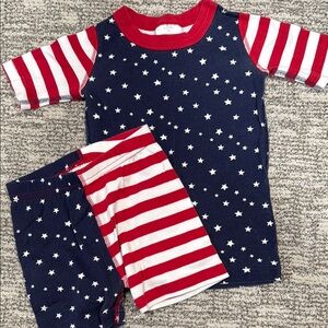 Hanna Andersson Kids Starry Night Pajama Set - Red, White, and Blue